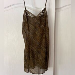 Victoria’s Secret vintage snake print slip dress